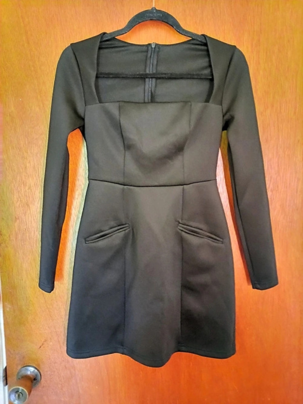 Black Long Sleeve Mini Dress Size Small